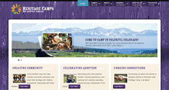 Desktop Screenshot of heritagecamps.org